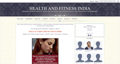 Desktop Screenshot of healthfitnessindia.com